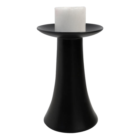 Candelabro pequeño Negro Nara 11 x 11 x 19 cm