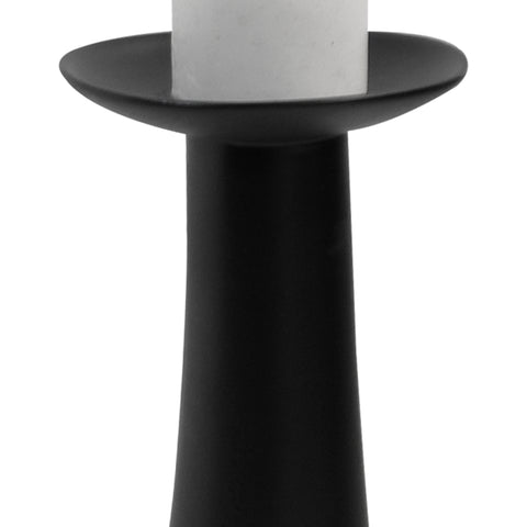 Candelabro grande Negro Nara 12 x 12 x 24 cm