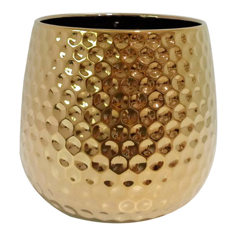 Matera Martillada Oro Terra 15.5 x 14.5 cm