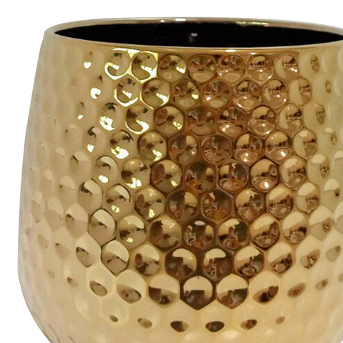 Matera Martillada Oro Terra 15.5 x 14.5 cm