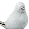 Escultura Pájaro lado Plata Guinea 13.5 x 8 x 10 cm