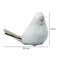 Escultura Pájaro lado Plata Guinea 13.5 x 8 x 10 cm