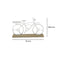 Escultura Bicicleta Blanco Favela 31X18.5 Cm