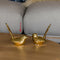 Escultura Pájaro Oro Seul 12 x 7 x 14 cm