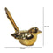 Escultura Pájaro Oro Seul 12 x 7 x 14 cm