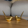 Escultura Pájaro Oro Seul 12 x 7 x 14 cm