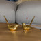 Escultura Pájaro Oro Seul 12 x 7 x 14 cm