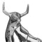 Escultura Toro plata Malawi 18x20cm
