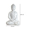 Buda Sentado Blanco 13.5X20.5Cm