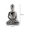 Buda Sentado Plata 13.5X20.5Cm