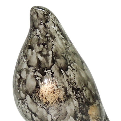 Escultura Pajaro Gris Emperador 14.5X21cm