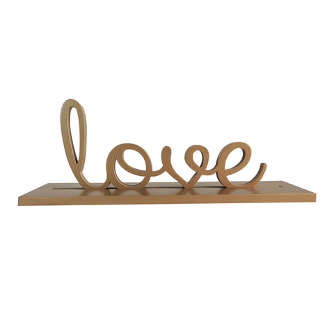 Escultura Love Oro Coal 30 x 9 x 12.5 cm