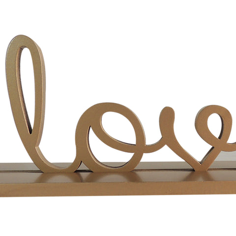 Escultura Love Oro Coal 30 x 9 x 12.5 cm