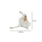 Escultura Bailarina Blanco Oro Ebud 24X13X21 cm