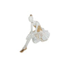 Escultura Bailarina Blanco Oro Ebud 25.5X12.5X14.5 cm