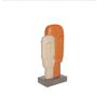 Escultura Cara Multicolor Etiopia 13.5X8X28 cm