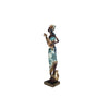 Escultura africana bandolón Azul Nairobi 8x6.5x31.5 cm