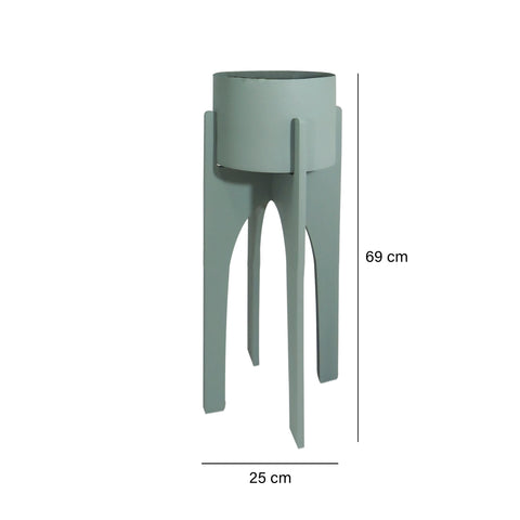 Maceta Industrial Verde  25 x 69 cm