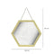 Espejo Hexagonal Beige Australia 50.5X43.7 Cm