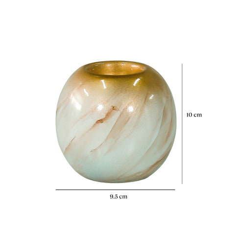 Portavela Calacata Oro 9.5X10 cm