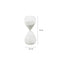 Reloj de Arena Vidrio Blanco 6.5x16cm