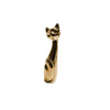 Escultura Gato Oro Dubai 6.5 x 6.5 x 25.5 cm