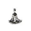 Escultura Mujer Yoga Plata Yoga 15.5X18cm