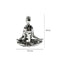 Escultura mujer yoga OMM 15.5 x 8 x 18 cm