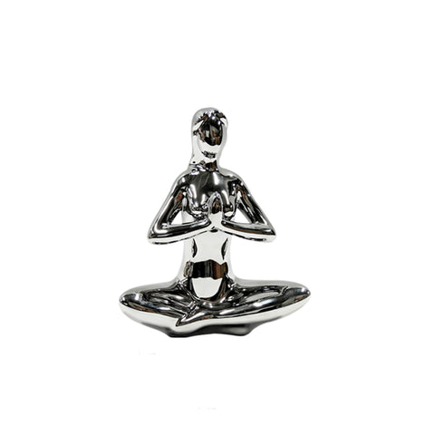 Escultura mujer yoga 15.5 x 8 x 18 cm