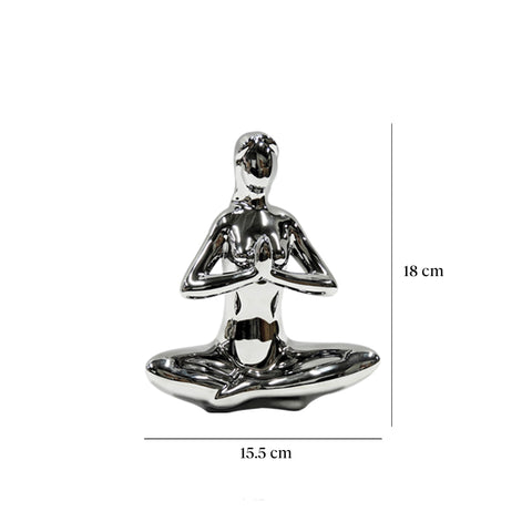 Escultura mujer yoga 15.5 x 8 x 18 cm