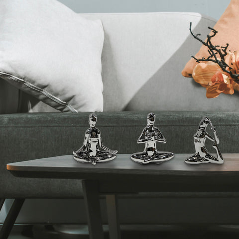 Escultura mujer yoga 15.5 x 8 x 18 cm