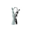 Escultura Bailarines Plata Guinea 12 x 11.5 x 24.5 cm