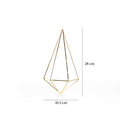 Aplique Diamante Pared Oro Wire 16.5x28cm