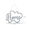 Aplique Pared Nube Home Gris Bonaire 33x24cm
