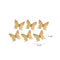 Aplique pared x6 mariposas Oro Allegra 13 x 1 x 11 cm