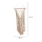 Portamaceta Macrame Iraca Beige 40 x 102 cm