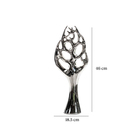 Escultura Árbol Plata Madagascar 18.5X46Cm