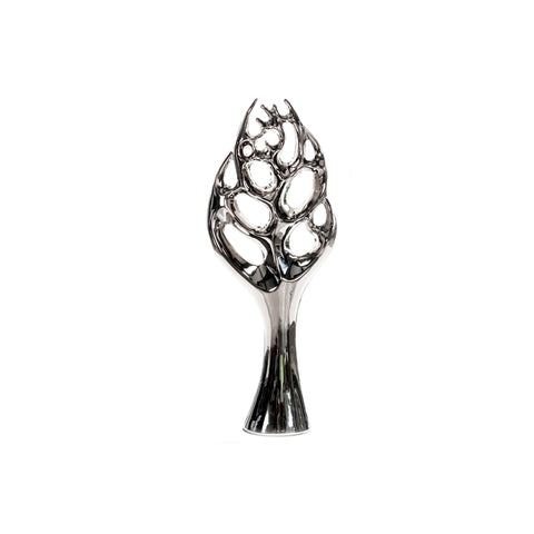 Escultura Árbol Plata Madagascar 18.5X46Cm