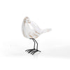 Escultura Pajaro Lado Blanco Tibet 14.5X21cm