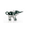 Escultura Elefante Plata Origami 18.5X11Cm