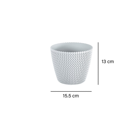 Maceta Blanco Garden 15.5 x 13 cm