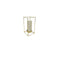 Candelabro Rectangular Oro Bianco 10.5x10.5x20.5 cm