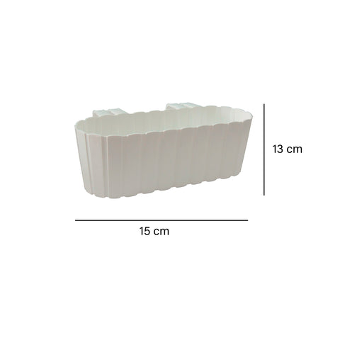 Maceta Blanco Garden 39 x 21.5 x 13 cm