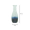Florero Vidrio Degradado Azul Islandia 15X43cm