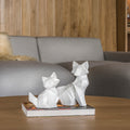 Escultura zorro Blanco Niza 20 x 11 x 20.5 cm