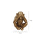 Escultura Mico Ojos Oro Baobab 11.5 x 10 x 17.5 Cm