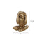 Escultura Mico Oidos Oro 13 x  17.5 Cm