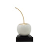 Escultura cereza grande Blanco oro 19X45 Cm