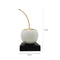 Escultura cereza grande Blanco oro 19X45 Cm