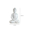 Buda Sentado Blanco 13.5X20.5Cm